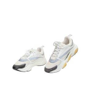 Christian Dior B22 Sneakers White Gray Mesh Leather Sneakers Size EU 43 US 10